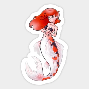 Koi Mermaid Sticker